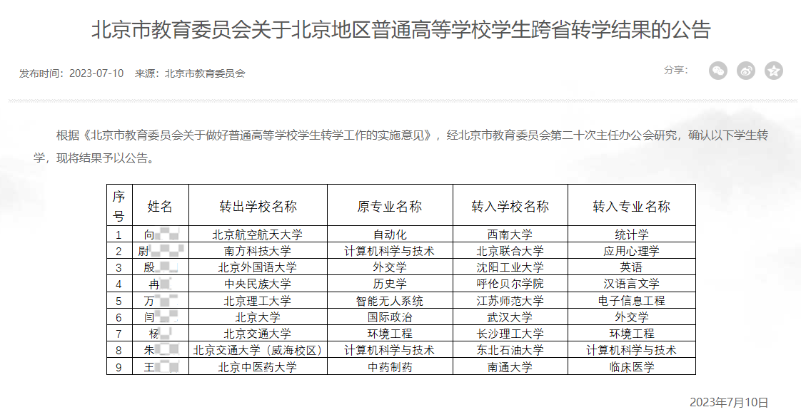 图片来源：北京市教委网站