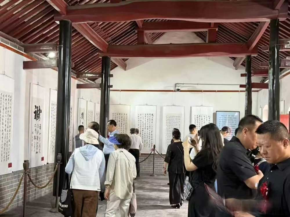 墨韵儒风耀孔府 颍上文脉绽华光——杨湖书画院副院长顾永安书法作品展曲阜孔府盛大启幕(图5)